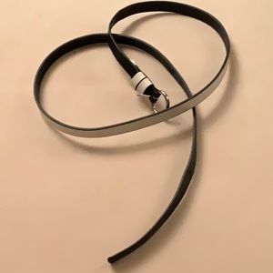 Banana Republic Leather Black & White Belt